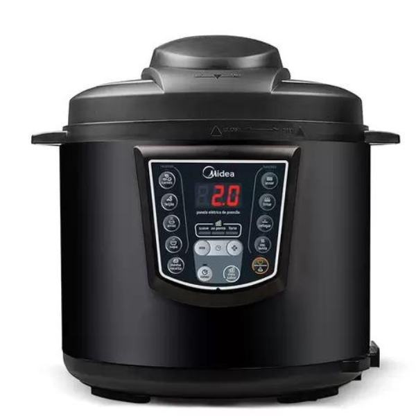 Panela de Pressão Elétrica 6 L Digital Preta Midea